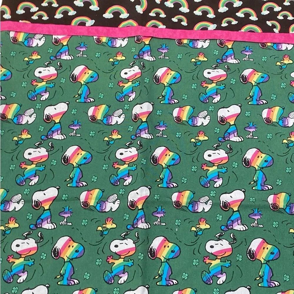 Handmade Snoopy Woodstock Rainbow Pillowcases